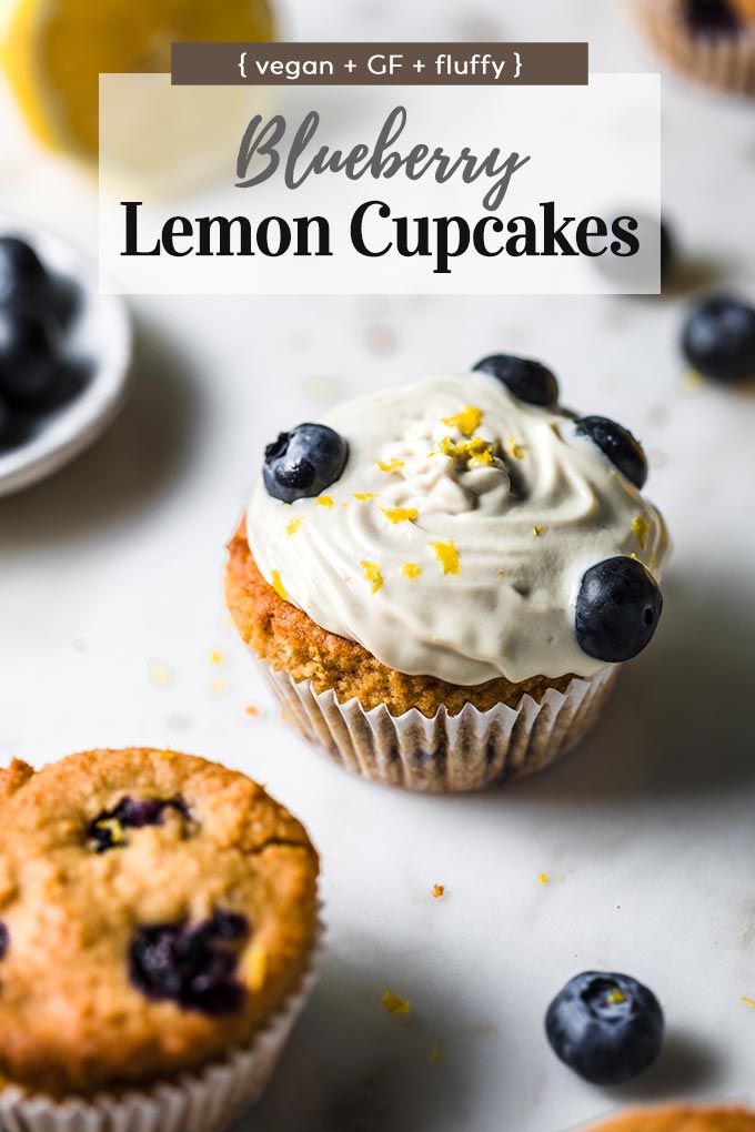  Pin Vegan Lemon Blueberry Cupcakes