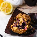 Vegan Lemon Blueberry Streusel Muffins