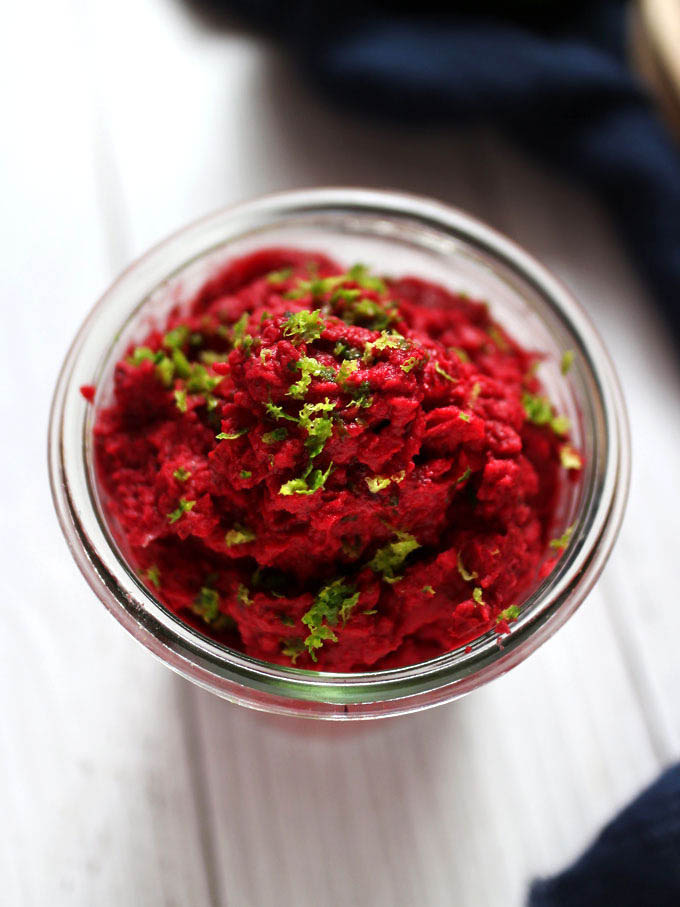 甜菜根鷹嘴豆泥 (純素) beet-hummus (3)