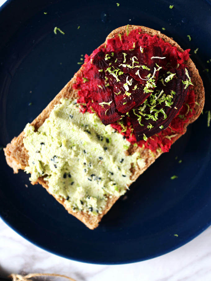 homemade beet hummus