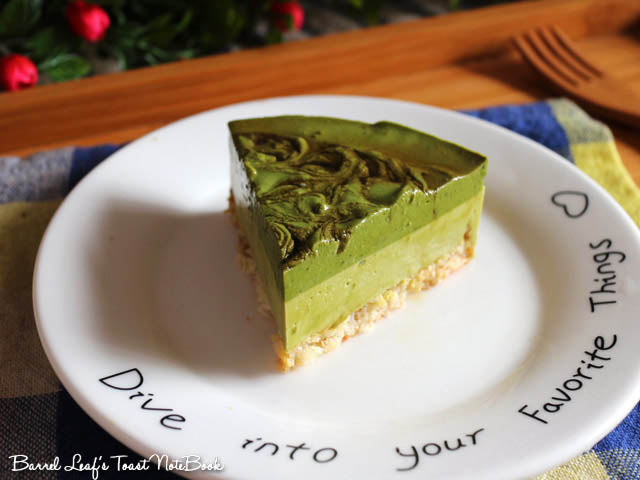 【食譜】抹茶慕斯+杏仁天使蛋糕 Matcha Mousse with Almond Angle Cake