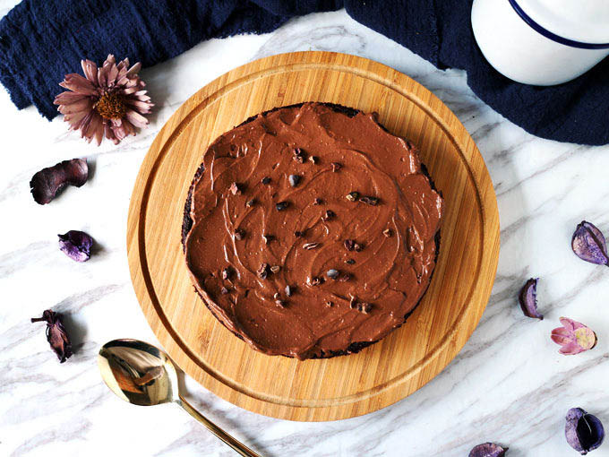 全素無粉藜麥巧克力蛋糕 Vegan Flourless Quinoa Chocolate Cake (2)
