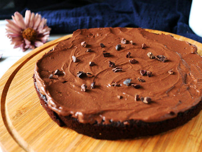 全素無粉藜麥巧克力蛋糕 Vegan Flourless Quinoa Chocolate Cake (5)