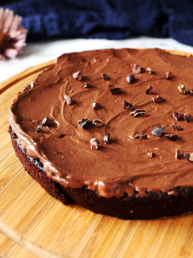 全素無粉藜麥巧克力蛋糕 Vegan Flourless Quinoa Chocolate Cake (3)